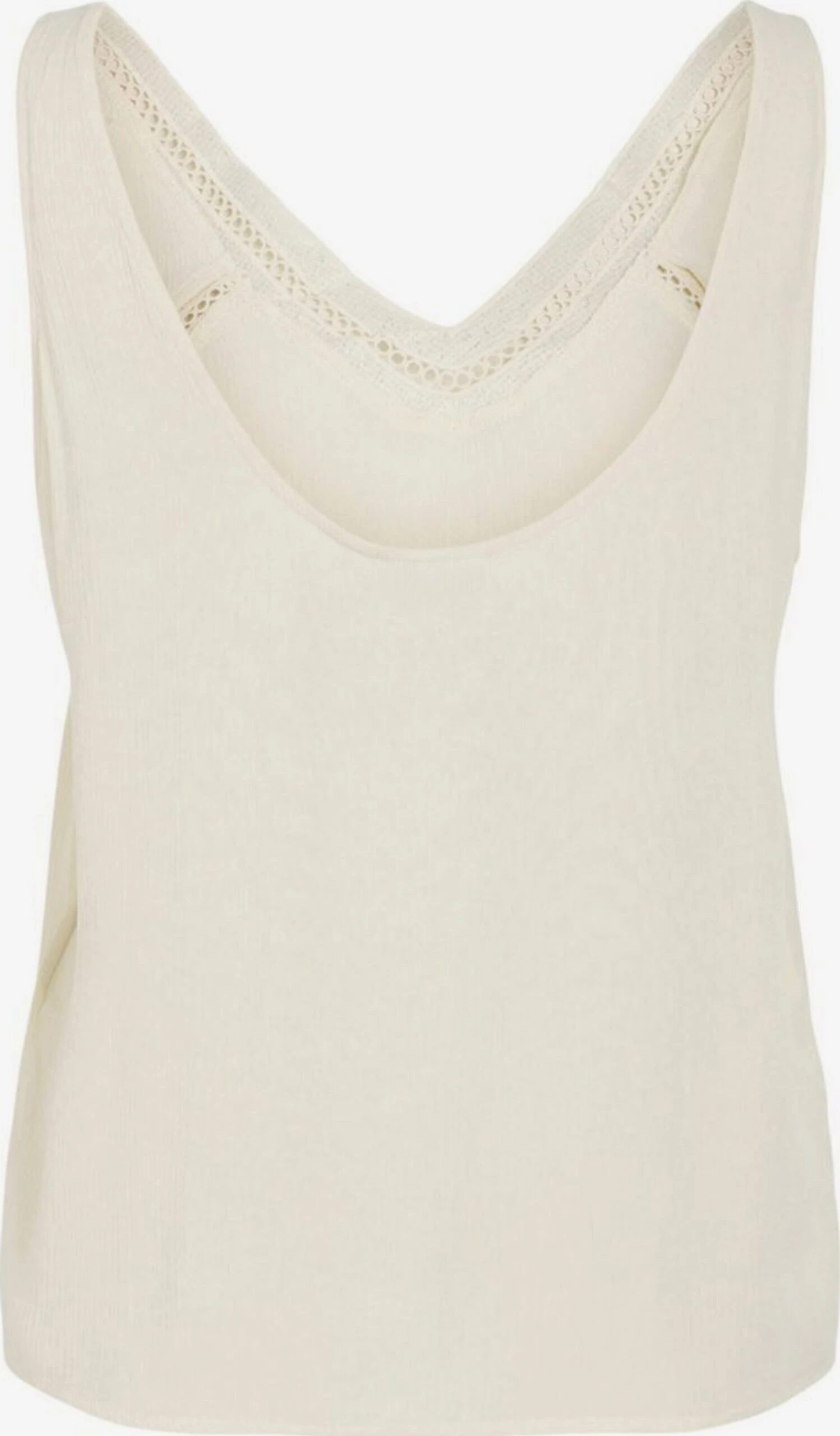 Vila Tanktops Top Dames Crème 4 Vila Tanktops Top Dames Crème - Afbeelding 2