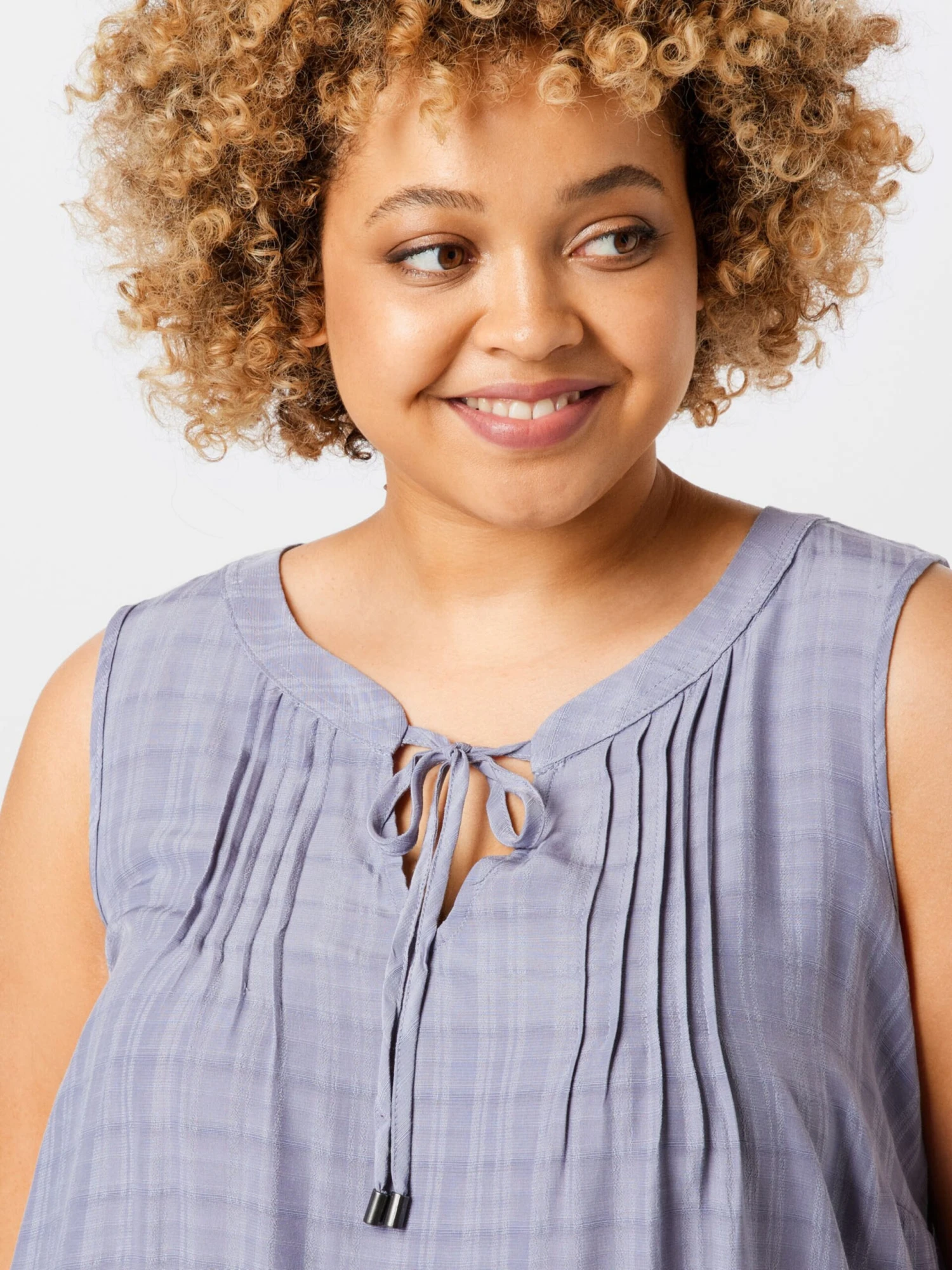 Zizzi Blouse Tops Blouse ADY Dames Zilvergrijs 4 Zizzi Blouse Tops Blouse ADY Dames Zilvergrijs - Afbeelding 2