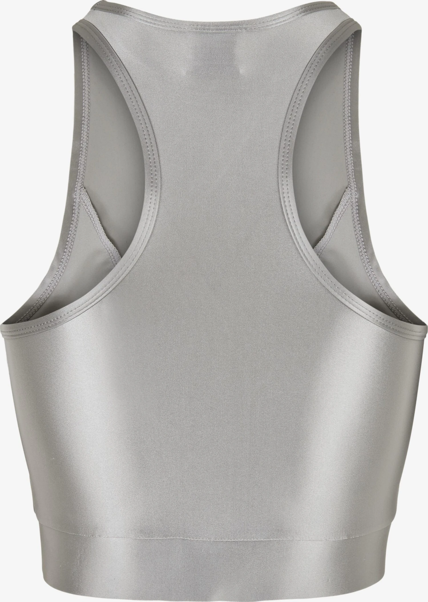 URBAN CLASSICS Crop Tops Top Dames Zilver 5 URBAN CLASSICS Crop Tops Top Dames Zilver - Afbeelding 3