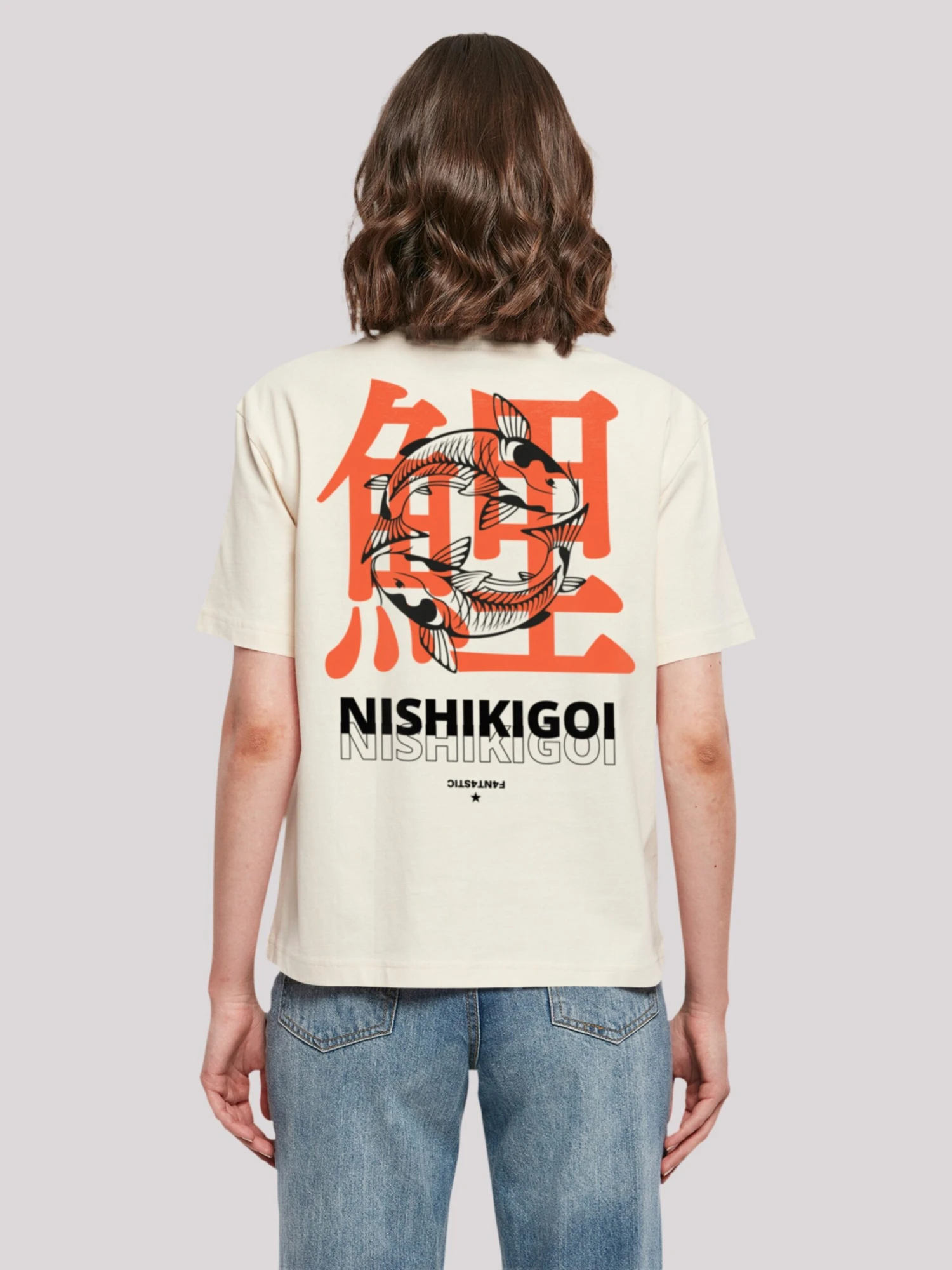 F4NT4STIC T-shirts Shirt Nishikigoi Japan Dames Sand 6 F4NT4STIC T-shirts Shirt Nishikigoi Japan Dames Sand - Afbeelding 4