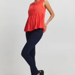 ICHI Blouse Tops Blouse Dames Rood -About You Winkel c01aaa09a36499b038b051897ebae437 scaled