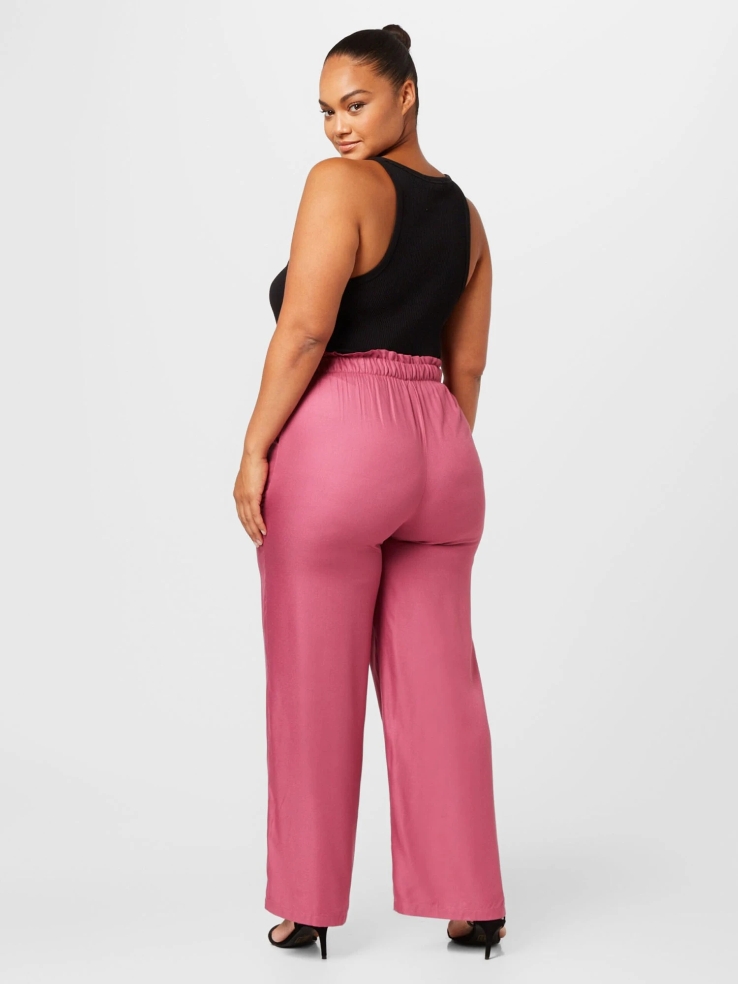 ONLY CARMAKOMA Pantalons Loosefit Broek CHANTAL Dames Pink 6 ONLY CARMAKOMA Pantalons Loosefit Broek CHANTAL Dames Pink - Afbeelding 4