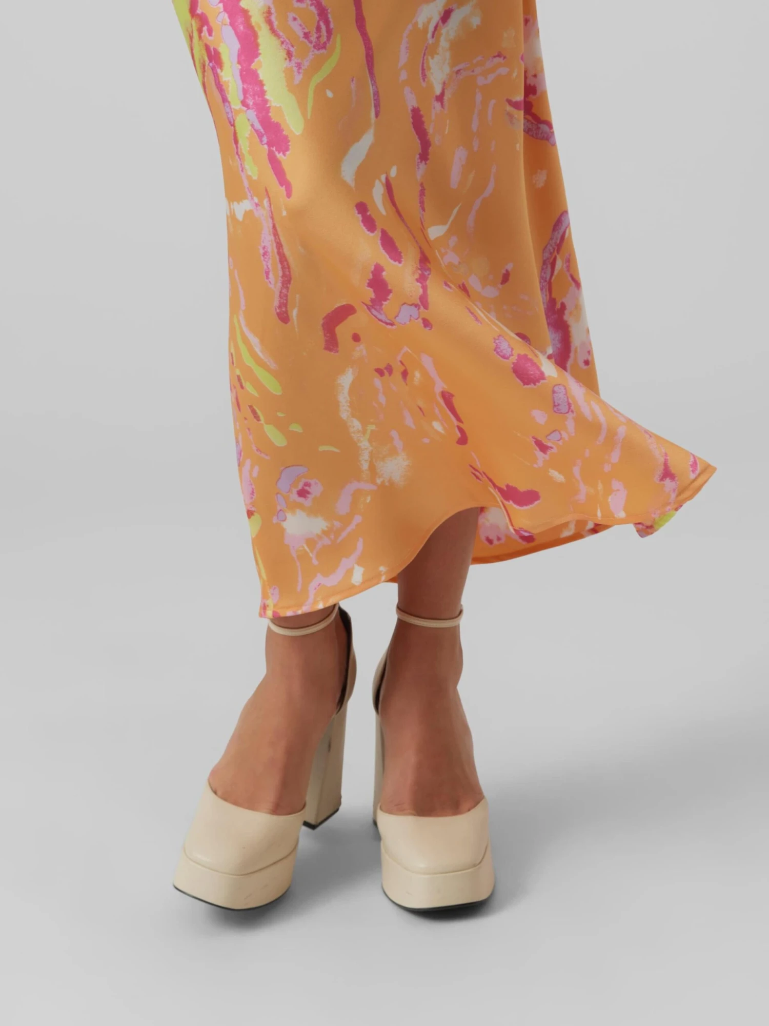 Vero Moda Maxi Rokken Rok HEART OLI Dames Lichtoranje 7 Vero Moda Maxi Rokken Rok HEART OLI Dames Lichtoranje - Afbeelding 5