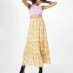 Maxi Rokken Rok Dames Lichtgeel -About You Winkel c7be70c3c11279788fd36ef48c4ea2af scaled