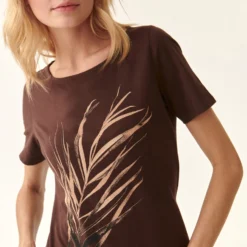 T-shirts Shirt Mikajana Dames Bruin / Lichtbruin -About You Winkel c8ea922f6737c0cbe65a1f0501b752cd scaled