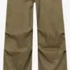 PULL & BEAR Pantalons Loosefit Broek Dames Olijfgroen