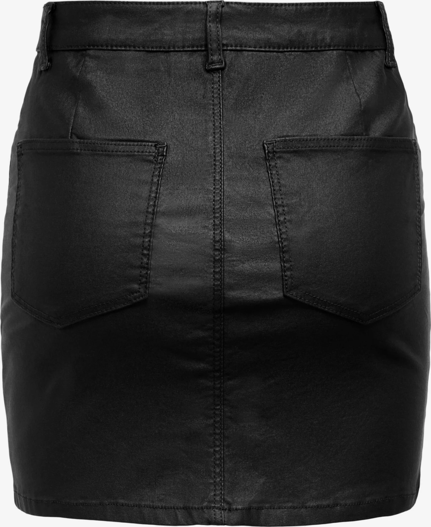 ONLY Leren Rokken Rok EFFIE Dames Zwart 4 ONLY Leren Rokken Rok EFFIE Dames Zwart - Afbeelding 2