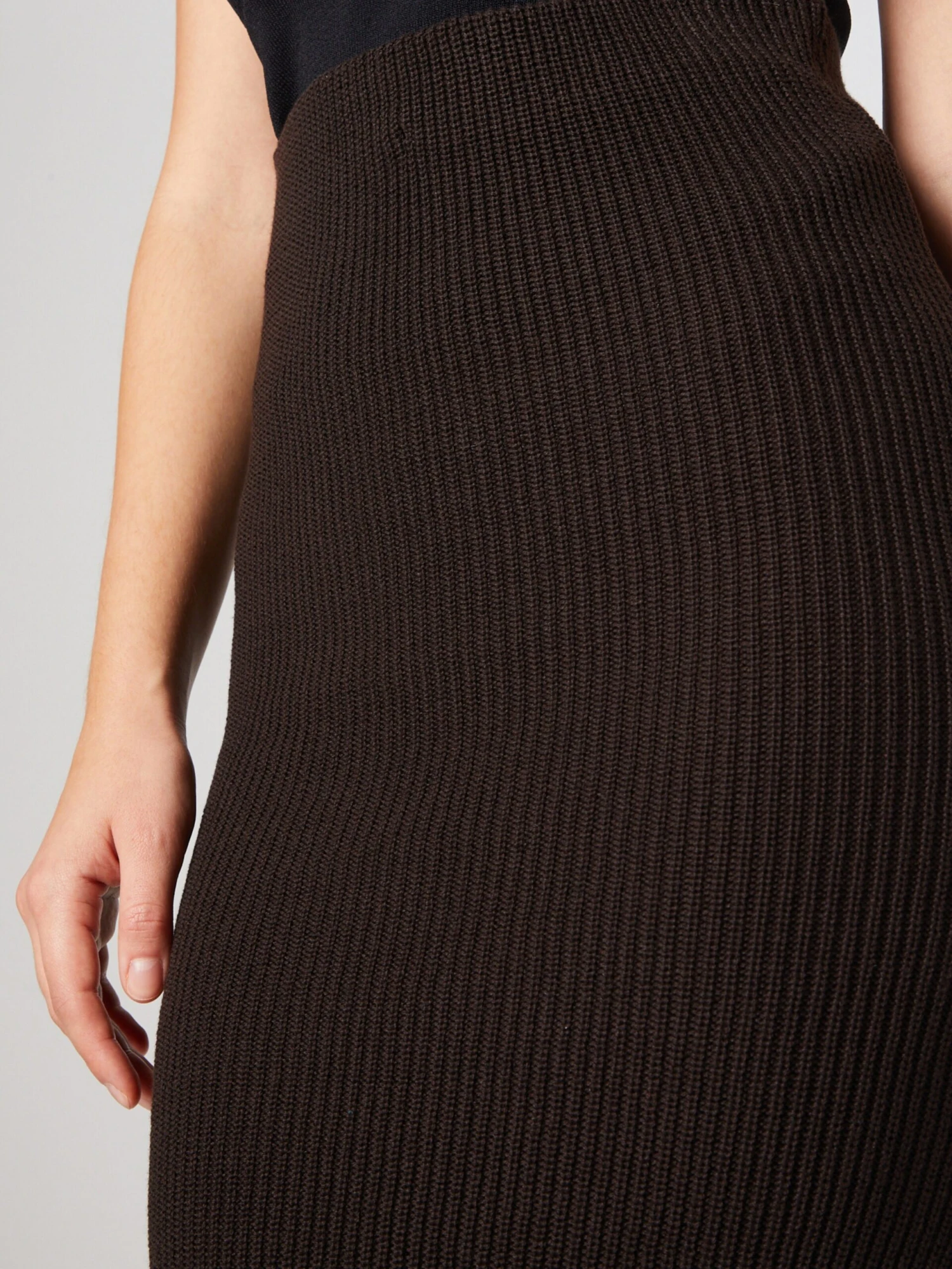 Midi Rokken Rok Tia Dames Donkerbruin 4 Midi Rokken Rok Tia Dames Donkerbruin - Afbeelding 2