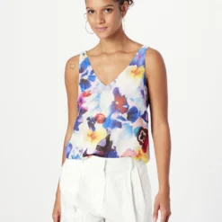 Karen Millen Tanktops Top Dames Blauw -About You Winkel da99ef62a15bba02d3d08e41a6dee43c scaled