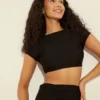 NA-KD Crop Tops Top Dames Zwart -About You Winkel de16659d8157c2970b9e21b1b403afb9 scaled