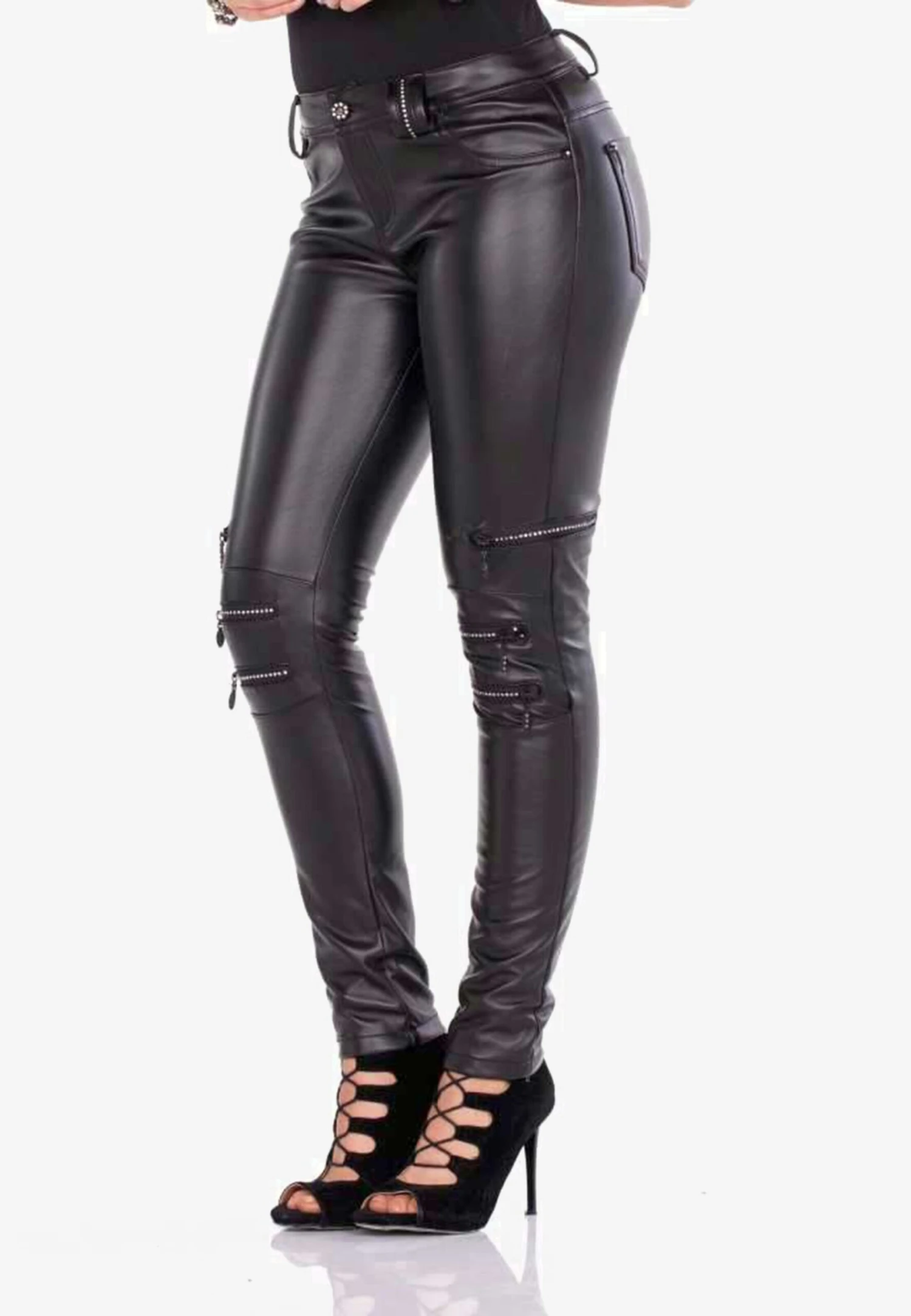Cipo & Baxx Pantalons Skinny Broek Millions Dames Zwart 6 Cipo & Baxx Pantalons Skinny Broek Millions Dames Zwart - Afbeelding 4