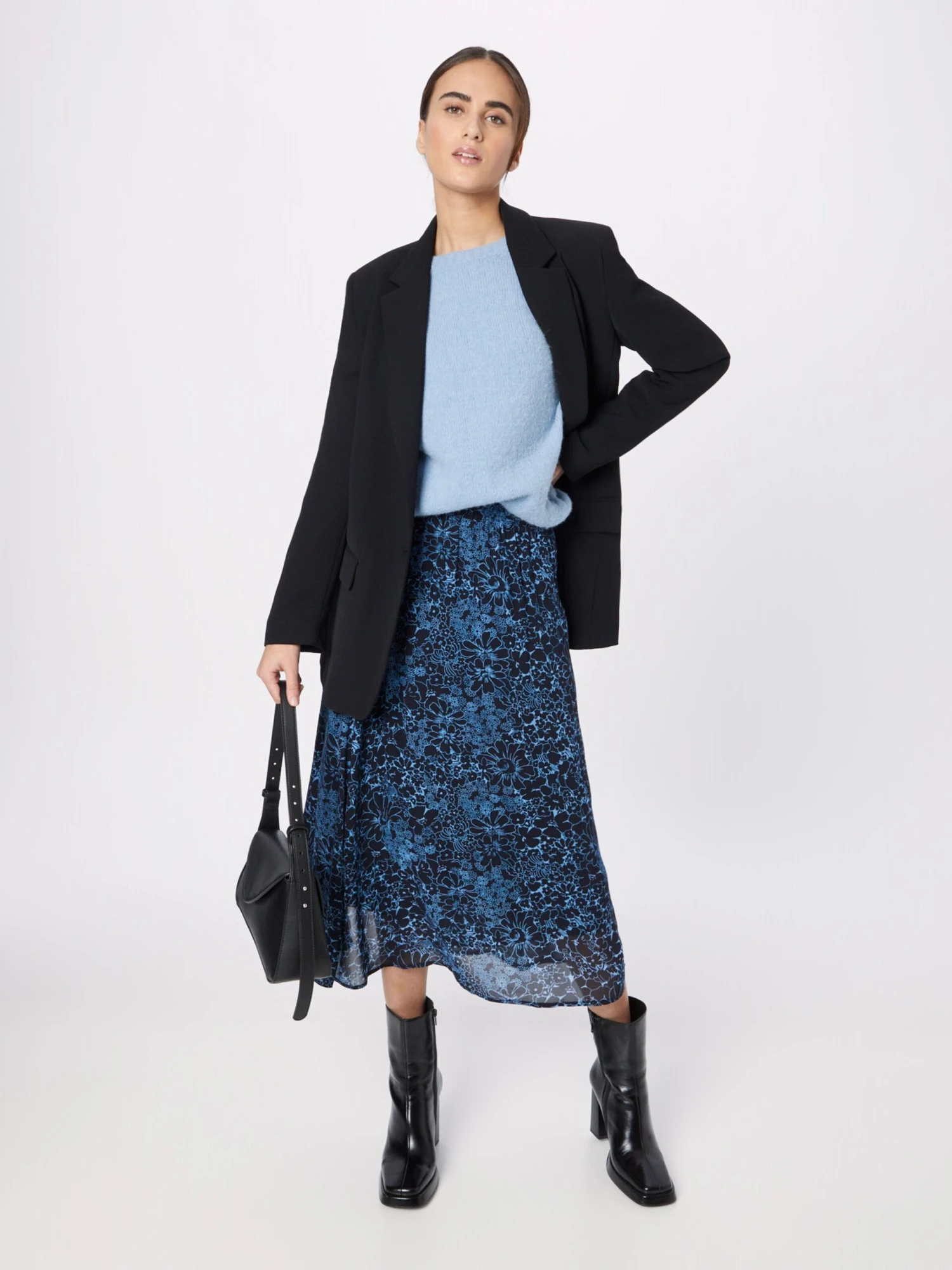 DRYKORN Midi Rokken Rok ATTRA Dames Blauw / Donkerblauw 5 DRYKORN Midi Rokken Rok ATTRA Dames Blauw / Donkerblauw - Afbeelding 3