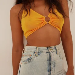 NA-KD Crop Tops Top Dames Lichtoranje -About You Winkel ded2a6952d68177b6549f27356ee1bf6 scaled