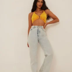 NA-KD Crop Tops Top Dames Lichtoranje -About You Winkel dfe08430d00a169457213921cfde2822 scaled