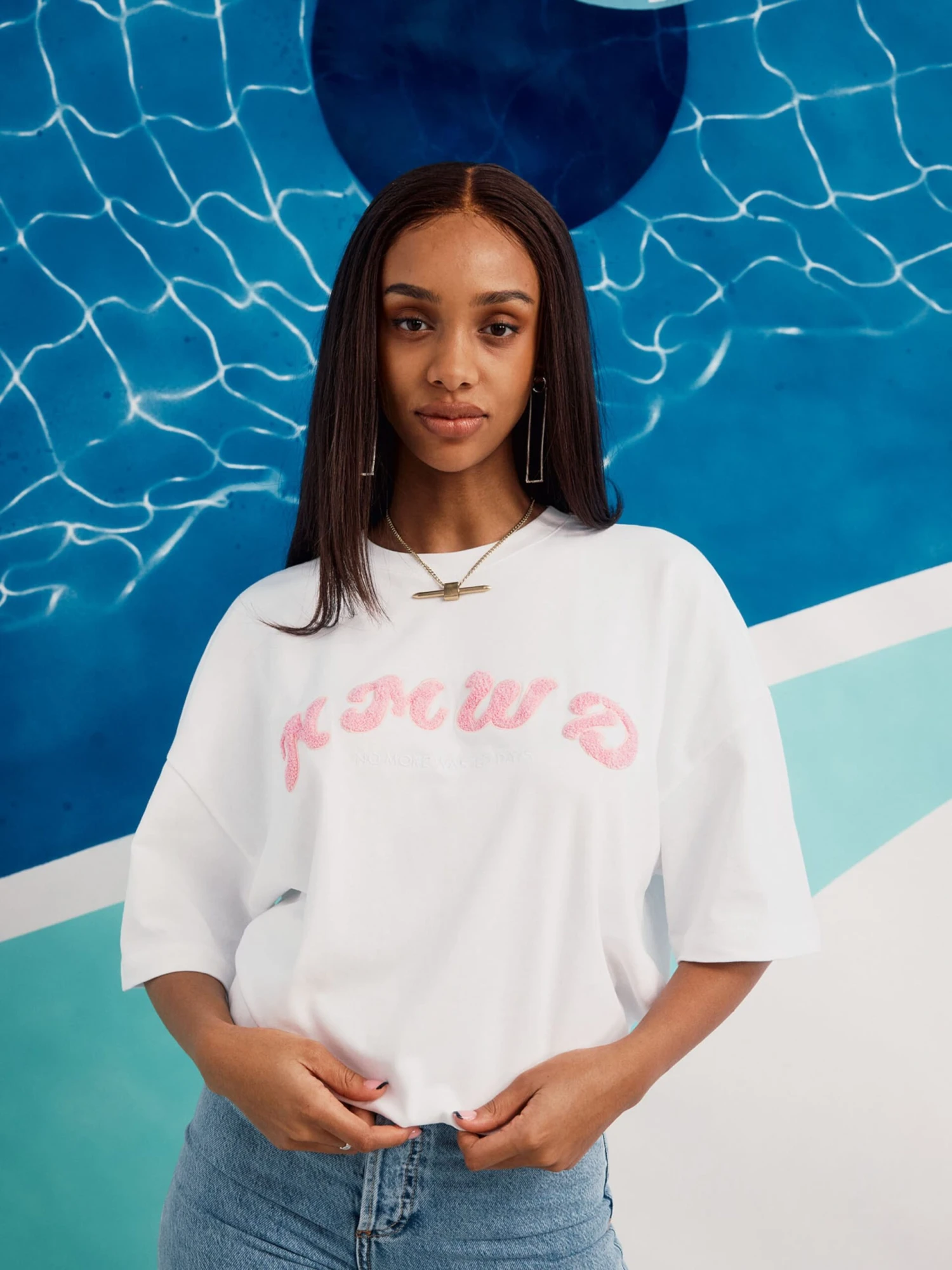 T-shirts Shirt Roman Dames Wit 5 T-shirts Shirt Roman Dames Wit - Afbeelding 3