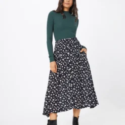 Louche Midi Rokken Rok DAISY Dames Navy -About You Winkel e3b800346f1da5d1ec58ea85900ff3f9 scaled