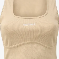 Public Desire Crop Tops Top Dames Lichtbeige