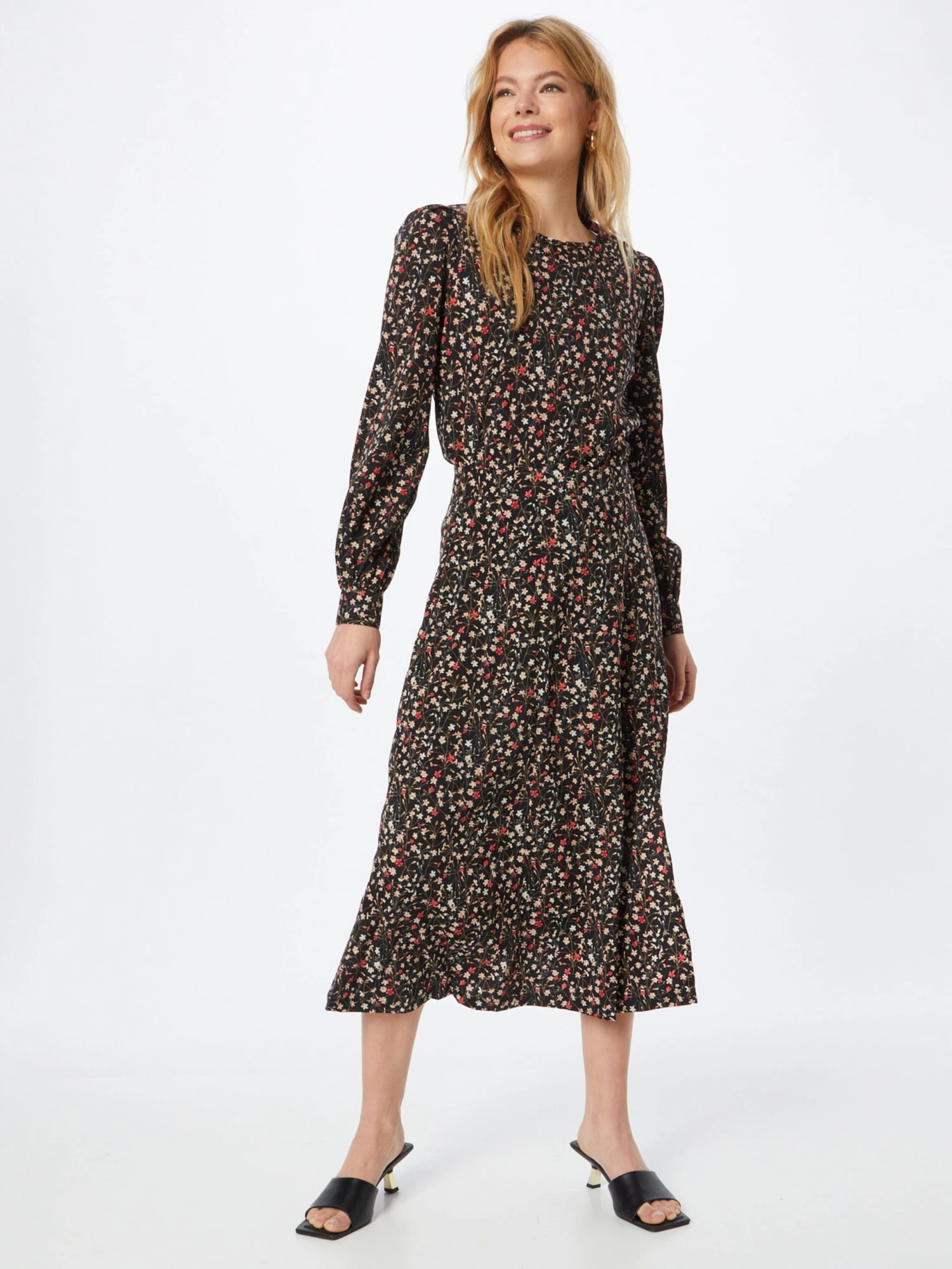 Louche Midi Rokken Rok KIYO Dames Zwart 7 Louche Midi Rokken Rok KIYO Dames Zwart - Afbeelding 5