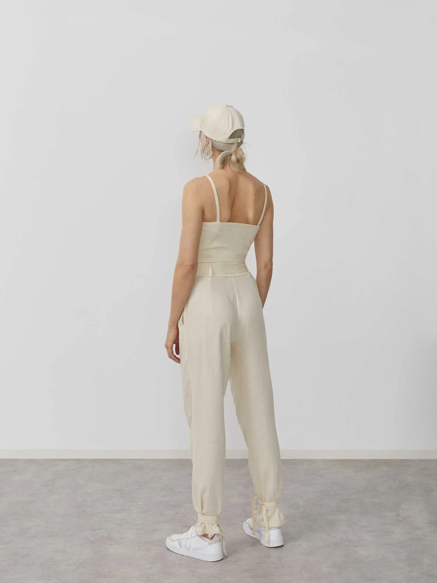 Crop Tops Top Elina Dames Beige / Crème 7 Crop Tops Top Elina Dames Beige / Crème - Afbeelding 5