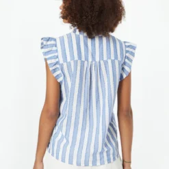 ICHI Blouse Tops Blouse EZOMA Dames Blauw -About You Winkel ec62faaf7668c1aac98467eb376a7ed6 scaled