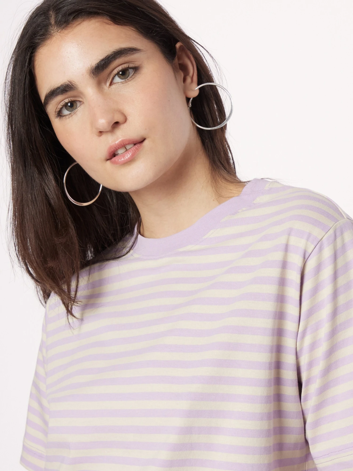 DEDICATED T-shirts Shirt Vadstena Dames Lila / Wolwit 4 DEDICATED T-shirts Shirt Vadstena Dames Lila / Wolwit - Afbeelding 2