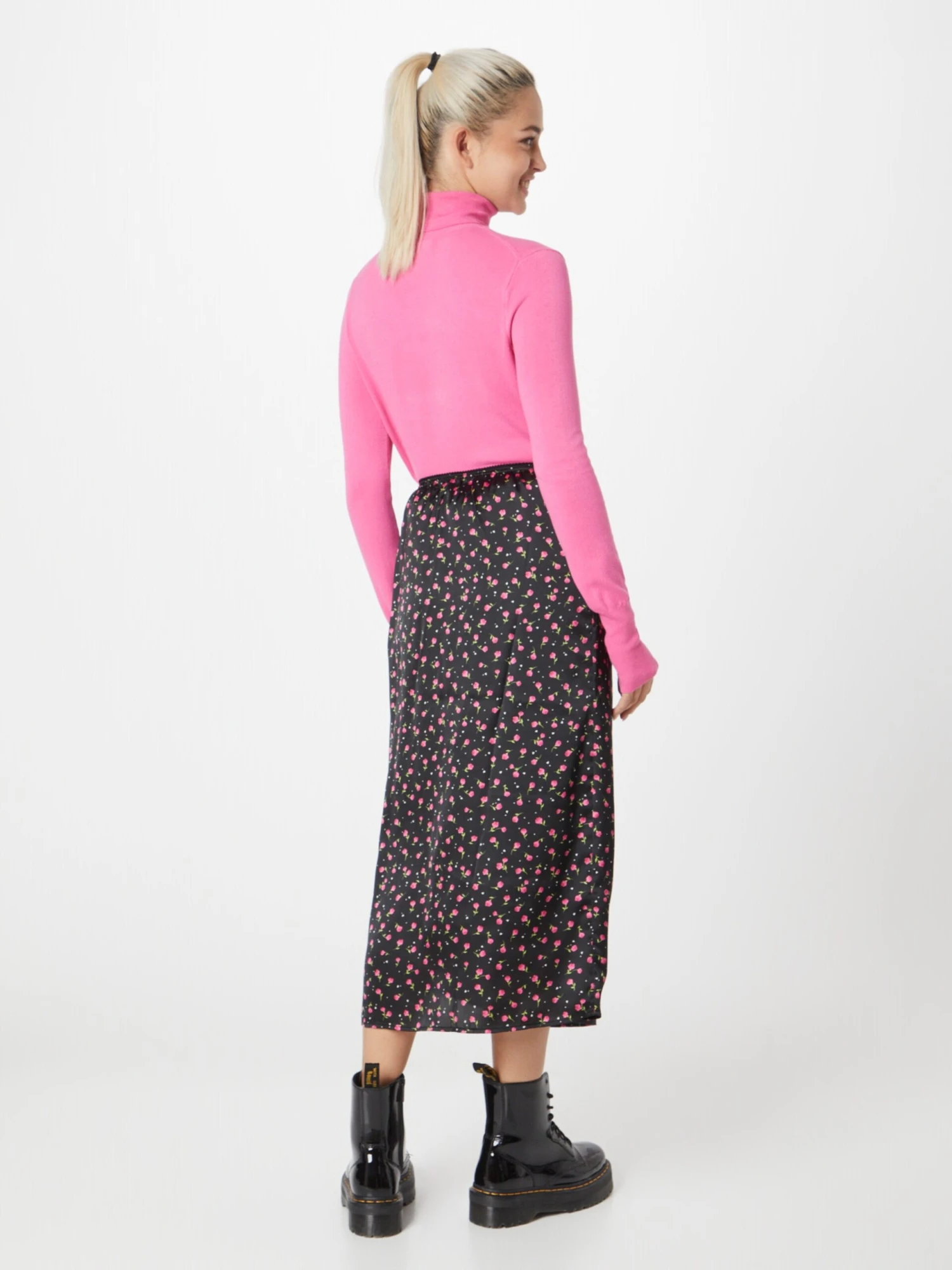 Dorothy Perkins Midi Rokken Rok Ditsy Dames Zwart 6 Dorothy Perkins Midi Rokken Rok Ditsy Dames Zwart - Afbeelding 4