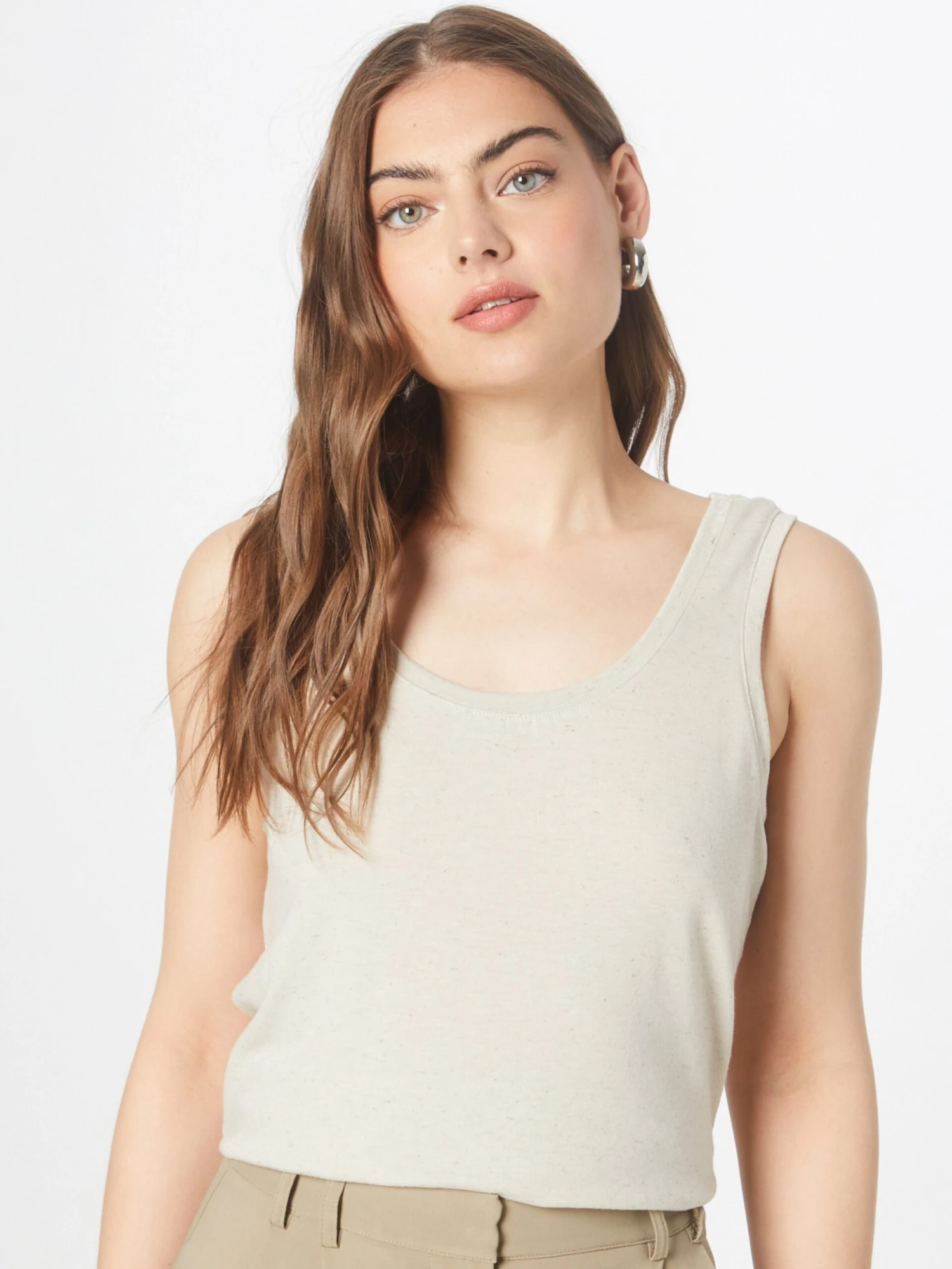 Vero Moda Tanktops Top JUNE Dames Zwart / Wolwit 5 Vero Moda Tanktops Top JUNE Dames Zwart / Wolwit - Afbeelding 3
