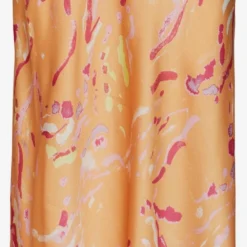 Vero Moda Maxi Rokken Rok HEART OLI Dames Lichtoranje