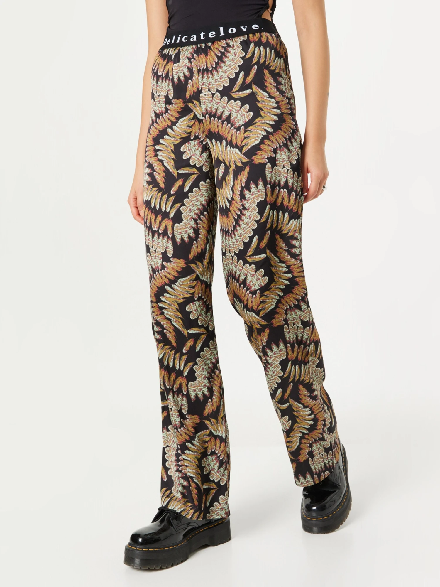 Pantalons Regular Broek LALU Dames Zwart 5 Pantalons Regular Broek LALU Dames Zwart - Afbeelding 3