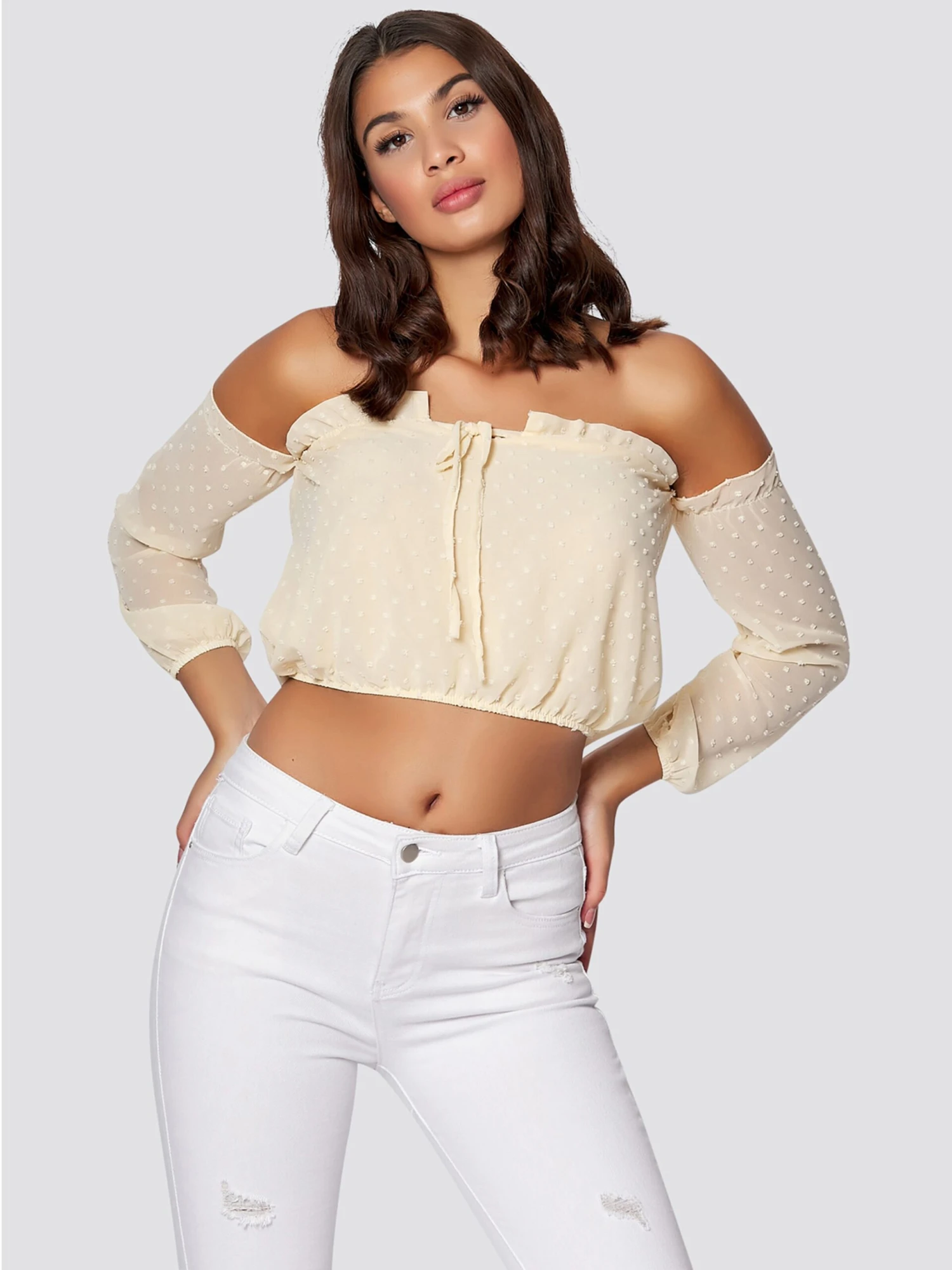 Crop Tops Top Grace Dames Geel 4 Crop Tops Top Grace Dames Geel - Afbeelding 2