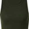 Tanktops Top Samantha Dames Donkergroen -About You Winkel f2e048d25f3cb5152c98cdaabb43fb77