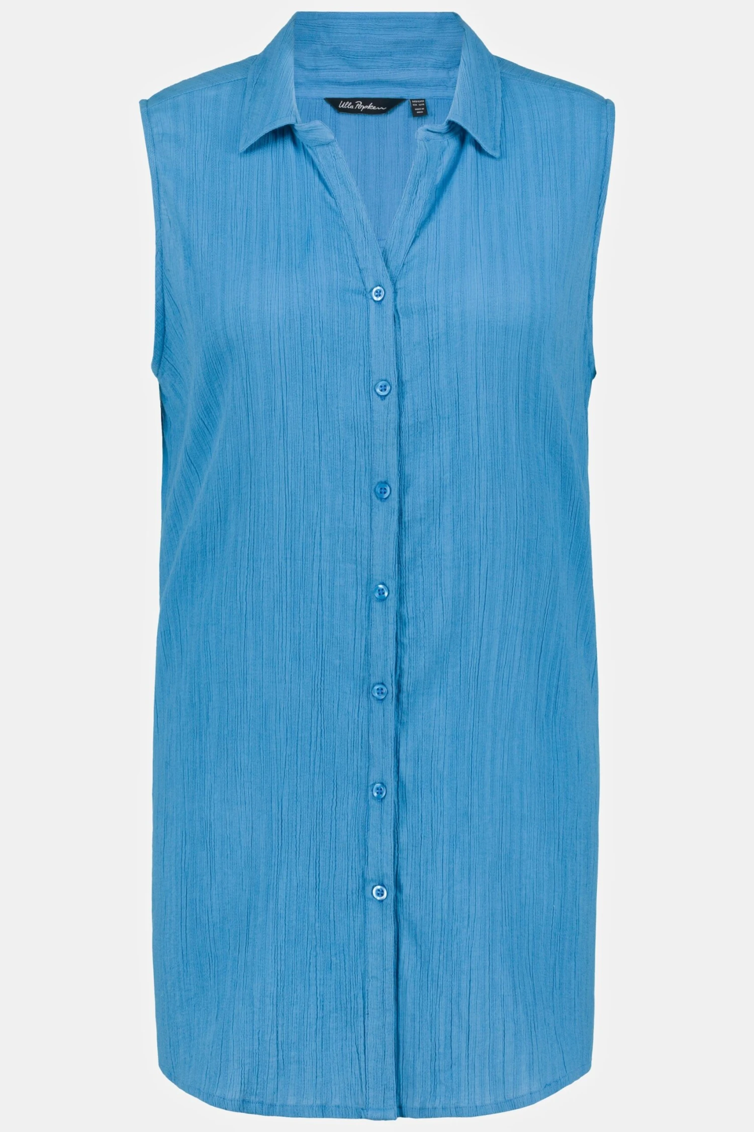 Ulla Popken Blouse Tops Blouse Dames Blauw 5 Ulla Popken Blouse Tops Blouse Dames Blauw - Afbeelding 3