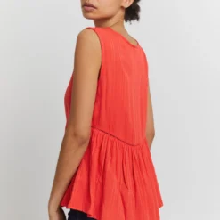 ICHI Blouse Tops Blouse Dames Rood -About You Winkel f5426da9f83c2ebfa0646a180d7db543 scaled