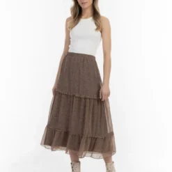 DreiMaster Vintage Maxi Rokken Rok Dames Bruin / Lichtbruin -About You Winkel f60b010c88ea363a34704c40cdf0c037 scaled