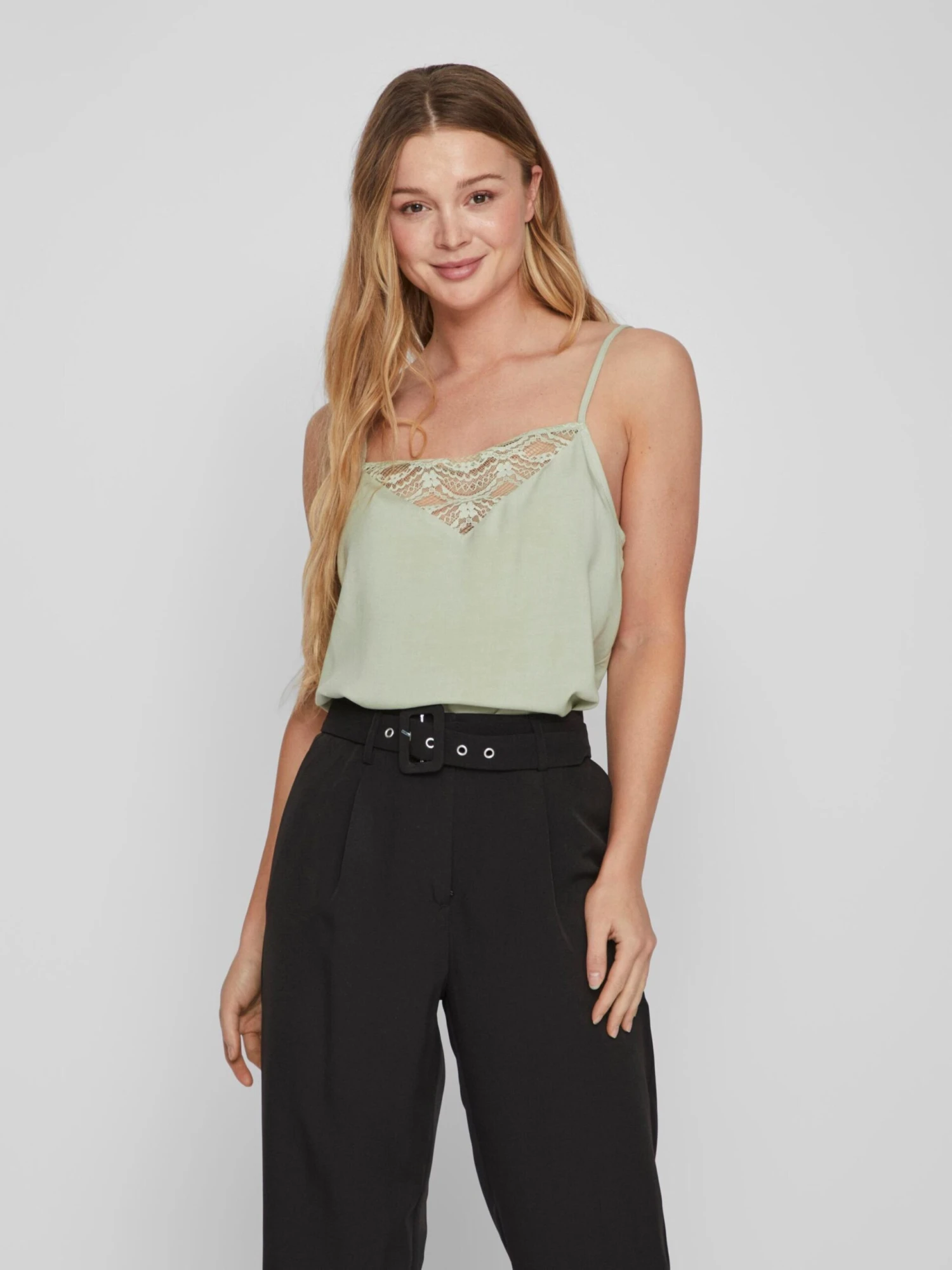 Vila Blouse Tops Blouse Nula Dames Pastelgroen 5 Vila Blouse Tops Blouse Nula Dames Pastelgroen - Afbeelding 3