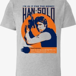 Logoshirt T-shirts Shirt Dames Grijs