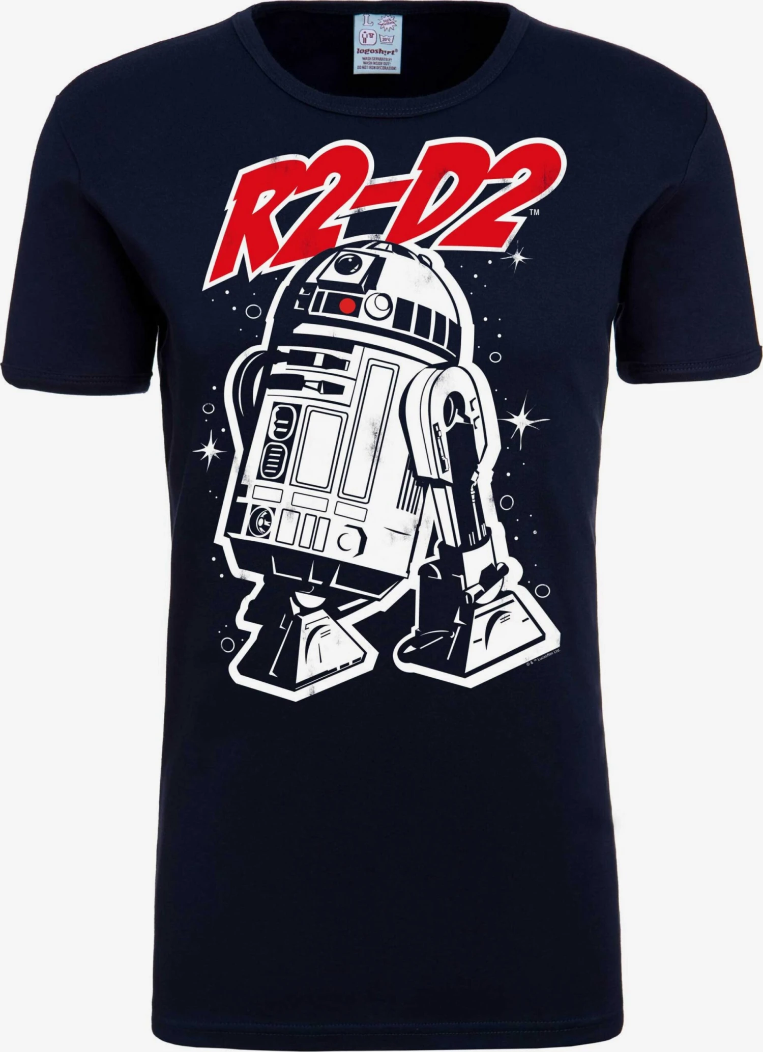 Logoshirt T-shirts Shirt R2-D2 Dames Donkerblauw 3 Logoshirt T-shirts Shirt R2-D2 Dames Donkerblauw