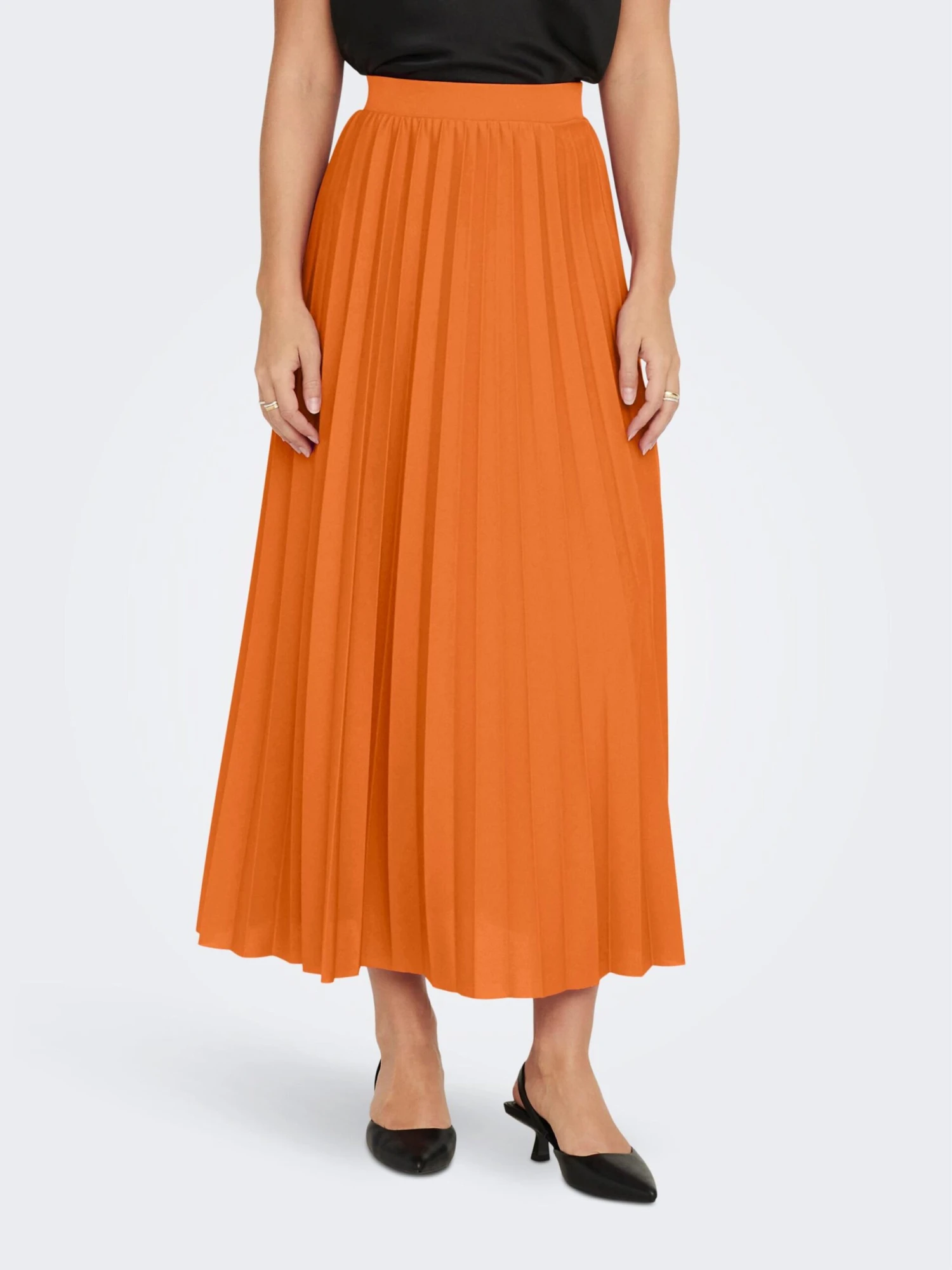 ONLY Maxi Rokken Rok MELISA Dames Oranje 5 ONLY Maxi Rokken Rok MELISA Dames Oranje - Afbeelding 3