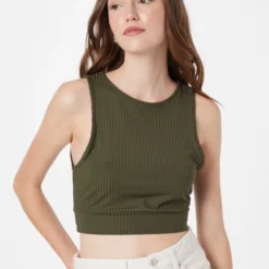 About You Crop Tops Top Mila Dames Groen -About You Winkel fe11d9f0ba20cee2aeb61ba6f92b703e scaled
